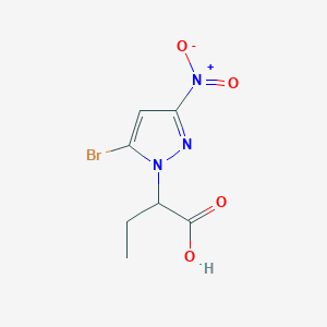 2-(5-bromo-3-nitro-1H-pyrazol-1-yl)butanoic acid