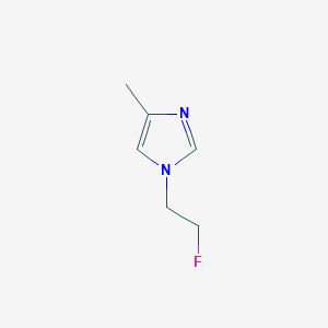 molecular formula C6H9FN2 B11713659 1-(2-Fluoroethyl)-4-methyl-1H-imidazole 