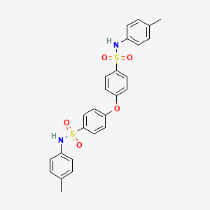 molecular formula C26H24N2O5S2 B11713676 4,4'-Oxybis[N-(4-methylphenyl)benzene-1-sulfonamide] CAS No. 698368-29-5