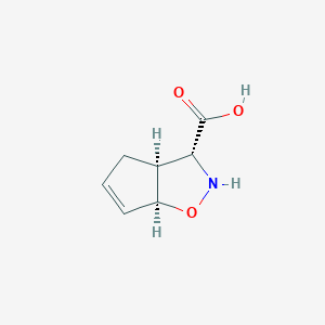 (3R,3aS,6aS)-3,3a,4,6a-tetrahydro-2H-cyclopenta[d][1,2]oxazole-3-carboxylic acid