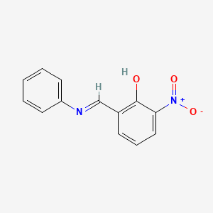 2-Nitro-6-[(phenylimino)methyl]phenol