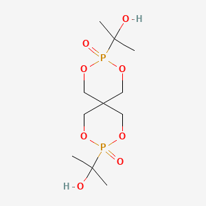 molecular formula C11H22O8P2 B11713717 3,9-Bis(1-hydroxy-1-methylethyl)-2,4,8,10-tetraoxa-3lambda~5~,9lambda~5~-diphosphaspiro[5.5]undecane-3,9-dione CAS No. 66063-49-8