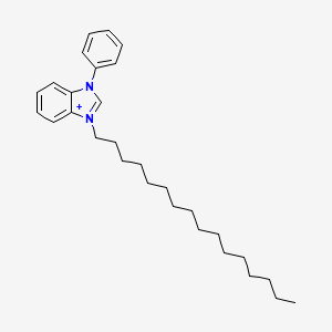 1-hexadecyl-3-phenyl-1H-3,1-benzimidazol-3-ium