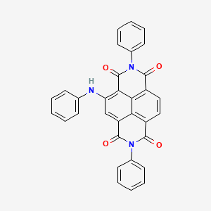 molecular formula C32H19N3O4 B11713797 2,7-diphenyl-4-(phenylamino)benzo[lmn][3,8]phenanthroline-1,3,6,8(2H,7H)-tetrone 