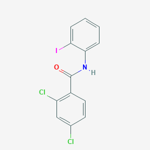 molecular formula C13H8Cl2INO B11713805 2,4-dichloro-N-(2-iodophenyl)benzamide 