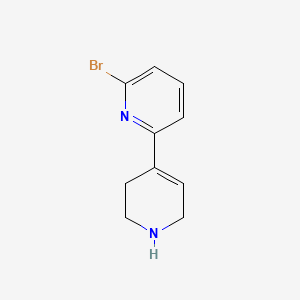 molecular formula C10H11BrN2 B11713856 6-Bromo-1',2',3',6'-tetrahydro-2,4'-bipyridine 