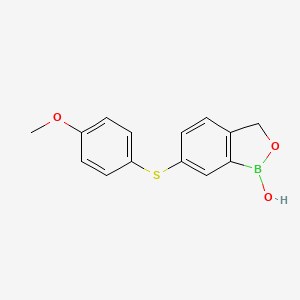 6-[(4-Methoxyphenyl)sulfanyl]-1,3-dihydro-2,1-benzoxaborol-1-ol