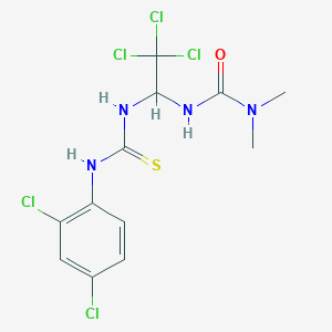 N,N-dimethyl-N'-(2,2,2-trichloro-1-{[(2,4-dichloroanilino)carbothioyl]amino}ethyl)urea