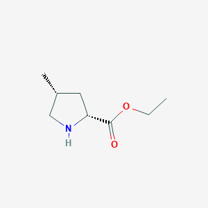 molecular formula C8H15NO2 B1171393 (2R,4R)-Ethyl 4-methylpyrrolidine-2-carboxylate CAS No. 165273-05-2