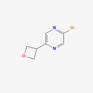 2-Bromo-5-(oxetan-3-yl)pyrazine