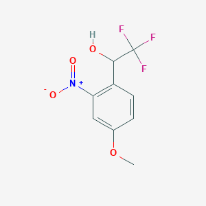 2,2,2-Trifluoro-1-(4-methoxy-2-nitrophenyl)ethan-1-ol