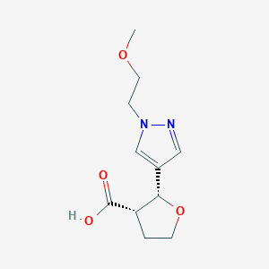 (2R,3S)-2-[1-(2-methoxyethyl)-1H-pyrazol-4-yl]oxolane-3-carboxylic acid