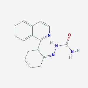 molecular formula C16H18N4O B11714126 {[(1E)-2-(isoquinolin-1-yl)cyclohexylidene]amino}urea 