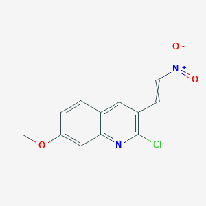 molecular formula C12H10ClN2O3 B1171414 2-Chloro-7-methoxy-3-(2-nitroethenyl)quinoline CAS No. 182050-29-9