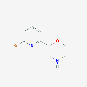 molecular formula C9H11BrN2O B11714148 2-(6-Bromopyridin-2-yl)morpholine 