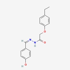 molecular formula C17H18N2O3 B11714156 2-(4-ethylphenoxy)-N'-[(E)-(4-hydroxyphenyl)methylidene]acetohydrazide 