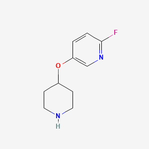 2-Fluoro-5-(piperidin-4-yloxy)pyridine