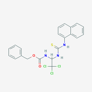 Benzyl 2,2,2-trichloro-1-{[(1-naphthylamino)carbothioyl]amino}ethylcarbamate