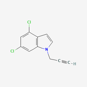 molecular formula C11H7Cl2N B11714207 4,6-dichloro-1-(prop-2-yn-1-yl)-1H-indole 