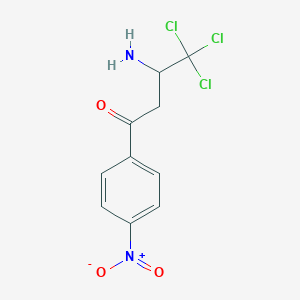 3-Amino-4,4,4-trichloro-1-(4-nitrophenyl)butan-1-one