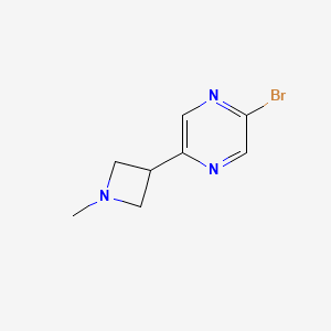 2-Bromo-5-(1-methylazetidin-3-yl)pyrazine