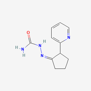 {[(1E)-2-(pyridin-2-yl)cyclopentylidene]amino}urea