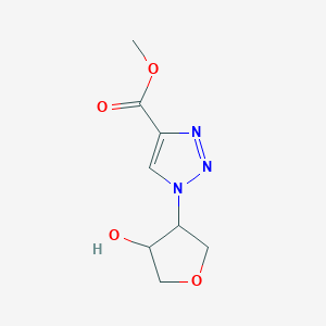 methyl 1-(4-hydroxyoxolan-3-yl)-1H-1,2,3-triazole-4-carboxylate