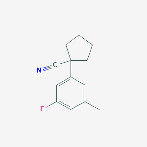 1-(3-Fluoro-5-methylphenyl)cyclopentanecarbonitrile