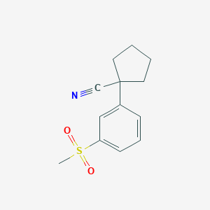 1-[3-(Methylsulfonyl)phenyl]cyclopentanecarbonitrile