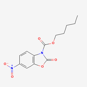 Pentyl 6-nitro-2-oxo-1,3-benzoxazole-3(2H)-carboxylate