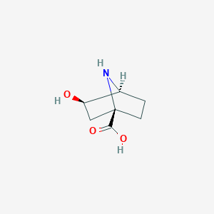 molecular formula C7H11NO3 B1171431 exo-3-Hydroxy-7-azabicyclo[2.2.1]heptane-1-carboxylic acid CAS No. 186958-03-2