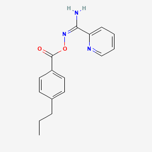 (Z)-[amino(pyridin-2-yl)methylidene]amino 4-propylbenzoate