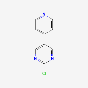 molecular formula C9H6ClN3 B11714337 2-Chloro-5-(pyridin-4-yl)pyrimidine CAS No. 1211522-15-4