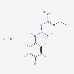 1-[Amino-(4-chloro-2,3,5,6-tetradeuterioanilino)methylidene]-2-propan-2-ylguanidine;hydrochloride