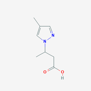 3-(4-methyl-1H-pyrazol-1-yl)butanoic acid