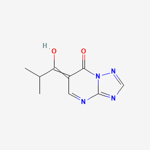 molecular formula C9H10N4O2 B11714448 6-(2-Methylpropanoyl)-4H,7H-[1,2,4]triazolo[1,5-a]pyrimidin-7-one 