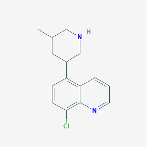 8-Chloro-5-(5-methyl-3-piperidinyl)quinoline