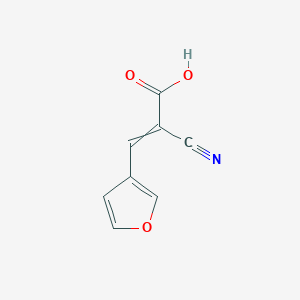 molecular formula C8H5NO3 B11714470 2-cyano-3-(furan-3-yl)prop-2-enoic acid 