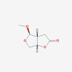 molecular formula C7H10O4 B11714482 (3aR,4R,6aS)-4-Methoxytetrahydrofuro[3,4-b]furan-2(3H)-one 