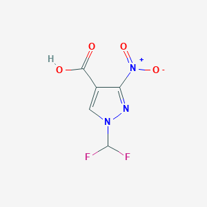 1-(Difluoromethyl)-3-nitro-1H-pyrazole-4-carboxylic acid