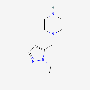 1-[(1-ethyl-1H-pyrazol-5-yl)methyl]piperazine