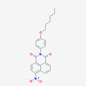 2-[4-(hexyloxy)phenyl]-6-nitro-1H-benzo[de]isoquinoline-1,3(2H)-dione