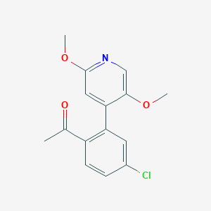 4'-Chloro-2'-(2,5-dimethoxy-4-pyridinyl)acetophenone