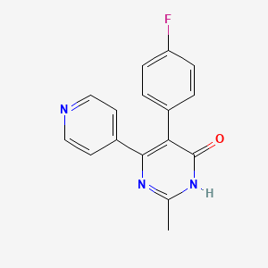 5-(4-fluorophenyl)-2-methyl-4-(4-pyridyl)-1H-pyrimidin-6-one