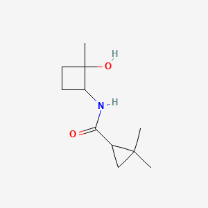 N-(2-hydroxy-2-methylcyclobutyl)-2,2-dimethylcyclopropane-1-carboxamide