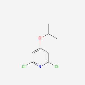 molecular formula C8H9Cl2NO B11714567 2,6-Dichloro-4-isopropoxy-pyridine 