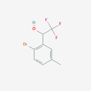 1-(2-Bromo-5-methylphenyl)-2,2,2-trifluoroethan-1-ol