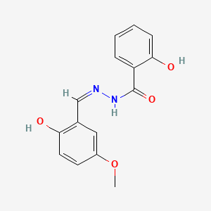 2-Hydroxy-N'-[(1E)-(2-hydroxy-5-methoxyphenyl)methylidene]benzohydrazide