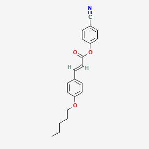 4-cyanophenyl (2E)-3-[4-(pentyloxy)phenyl]prop-2-enoate