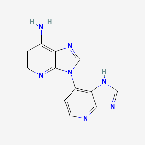 molecular formula C12H9N7 B11714610 3-(3H-imidazo[4,5-b]pyridin-7-yl)imidazo[4,5-b]pyridin-7-amine 